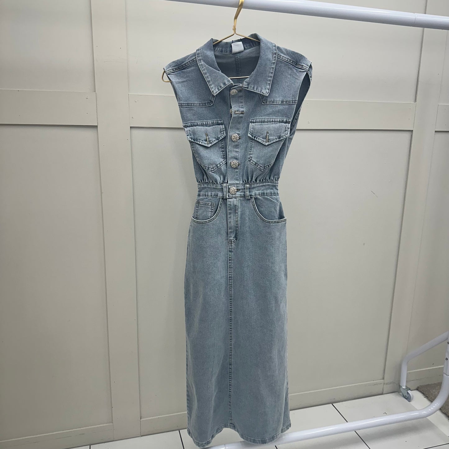 DENISE - Denim Maxi Dress