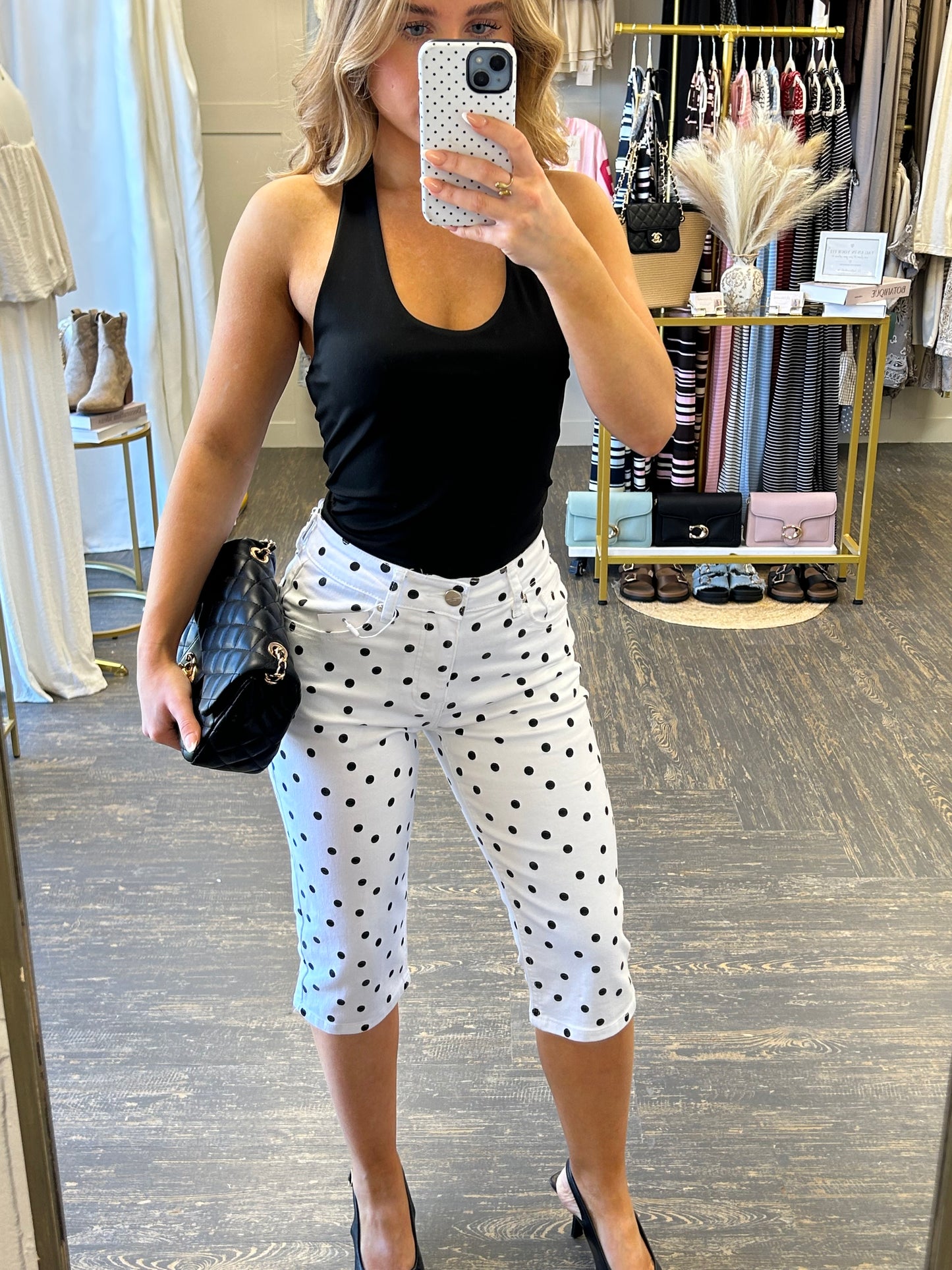POLKADOT CAPRI TROUSERS