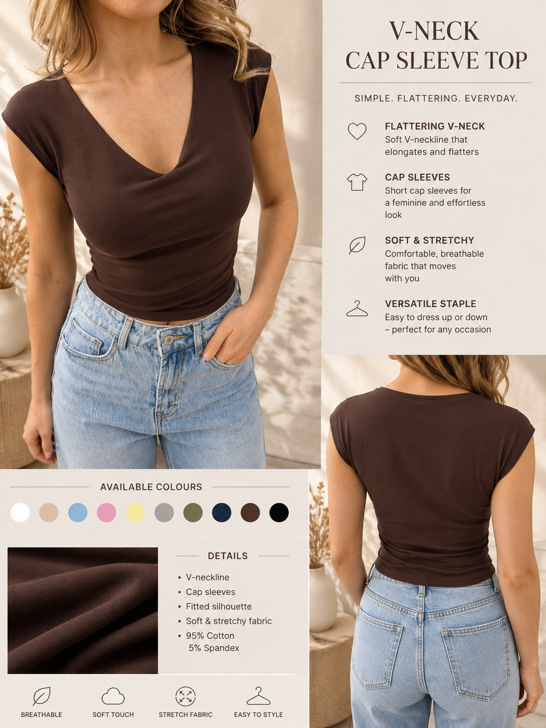 TEGAN - Built In Bra Top
