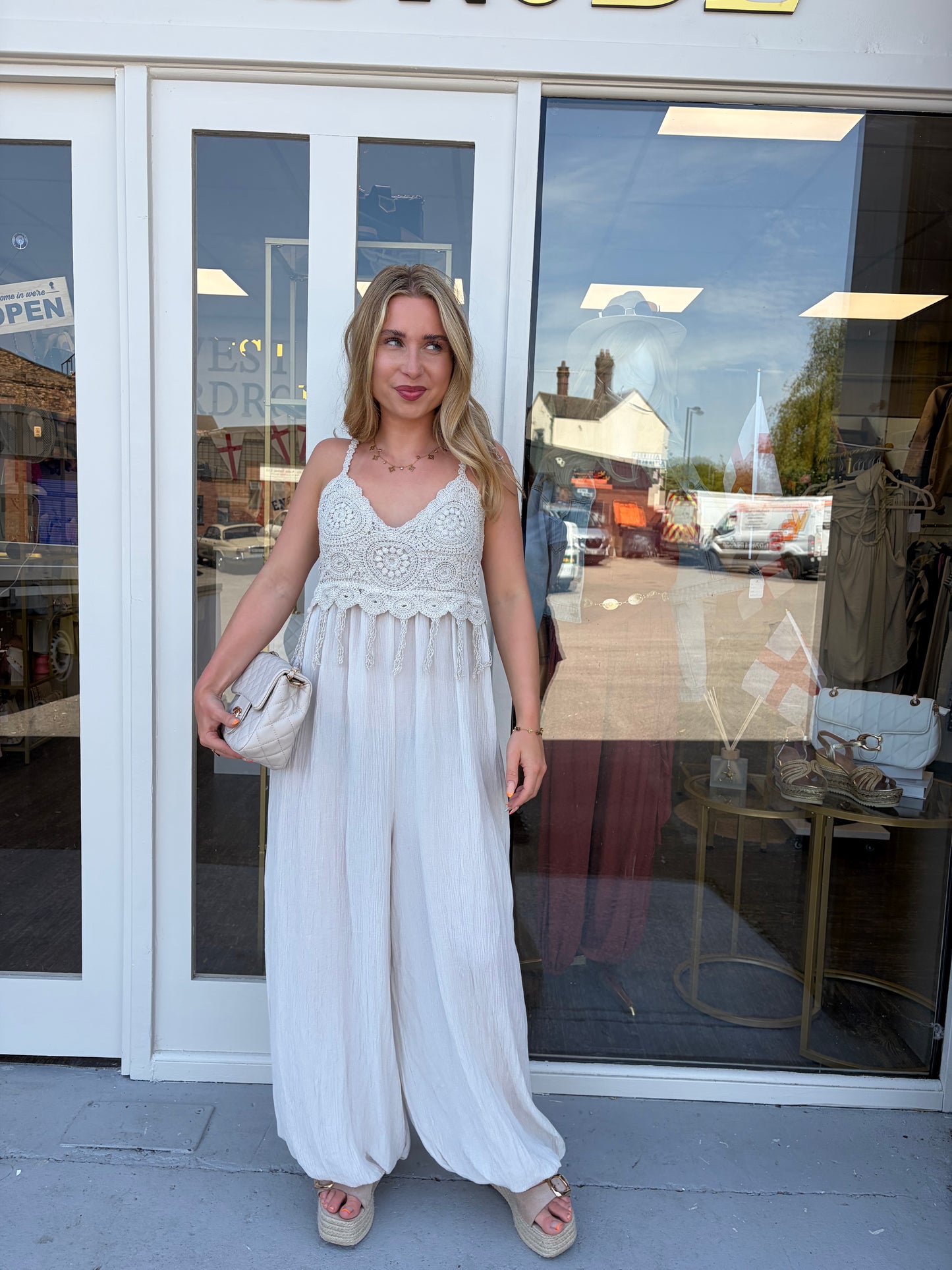 CARLA - Crochet Jumpsuit - UK 6-18