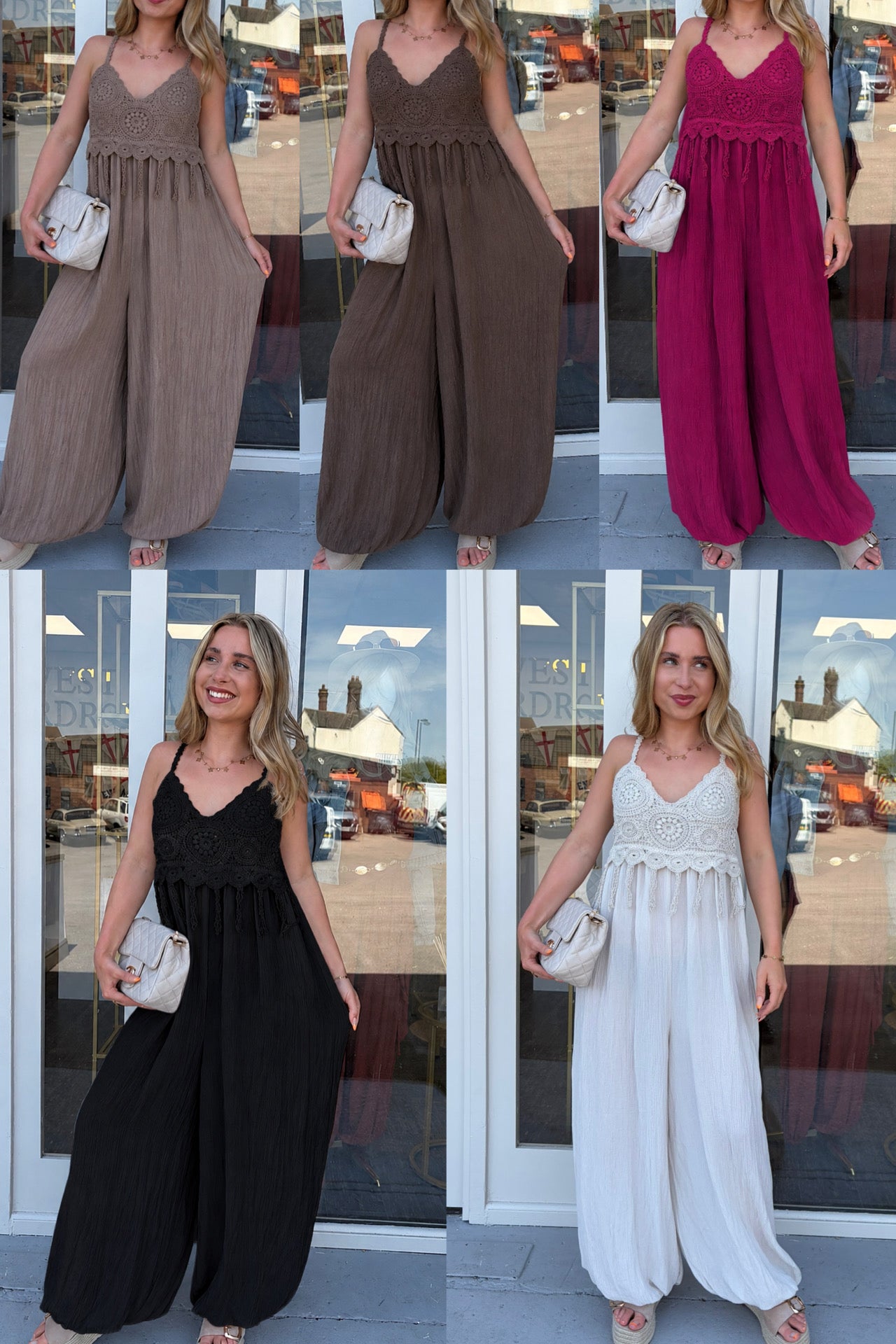 CARLA - Crochet Jumpsuit - UK 6-18