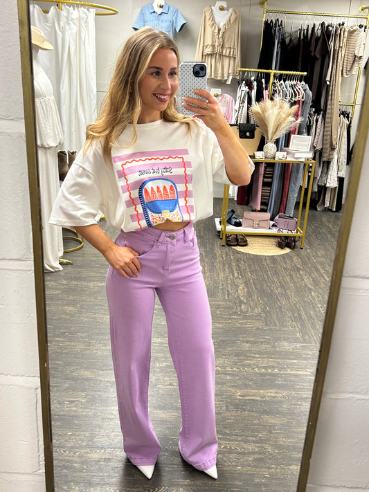 Lilac Viral Stretchy Jeans