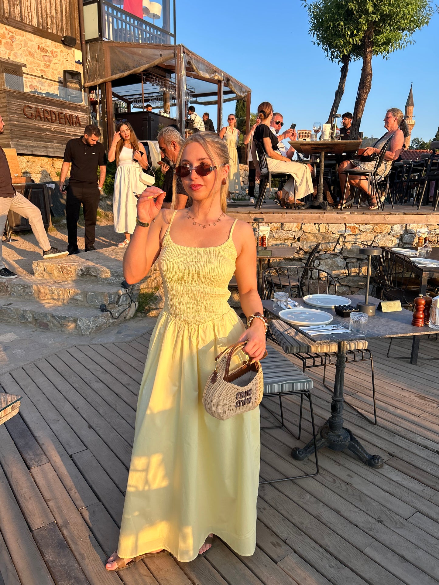 HOLLIE - Lemon Maxi Dress