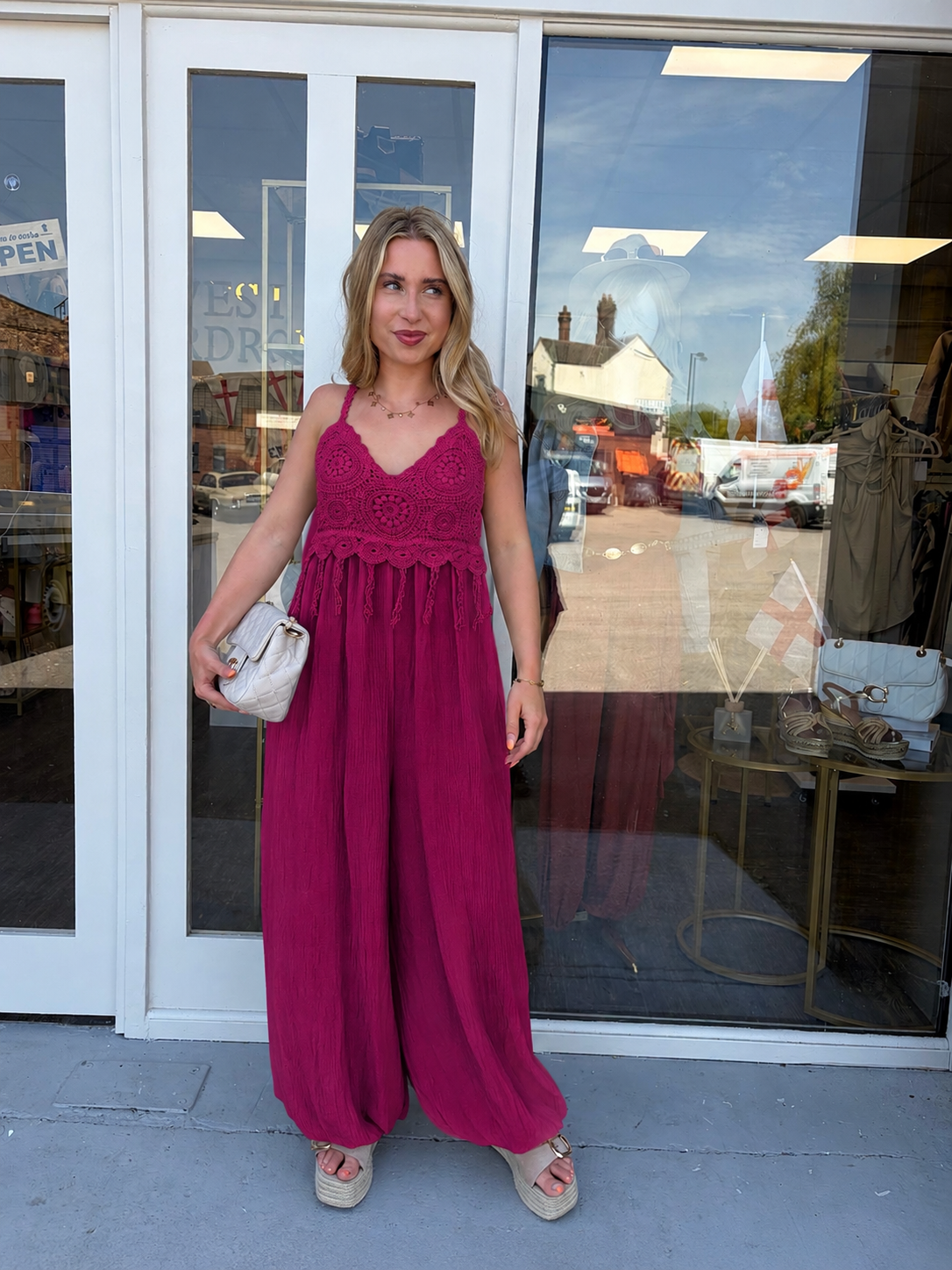 CARLA - Crochet Jumpsuit - UK 6-18