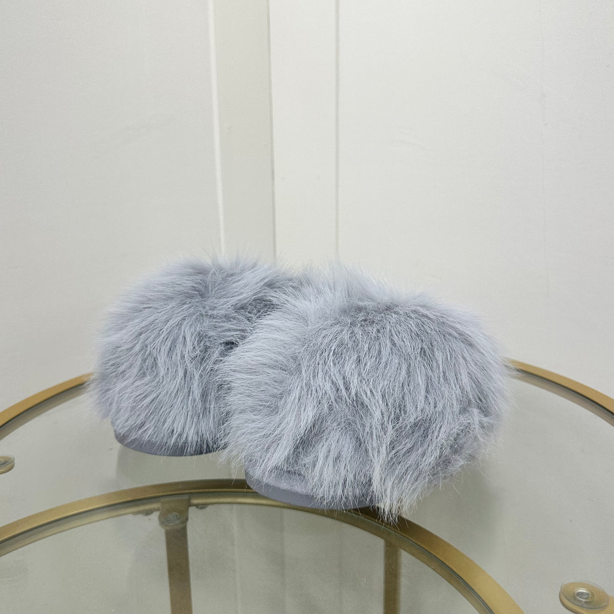 Luxe Faux Fur Platform Slippers