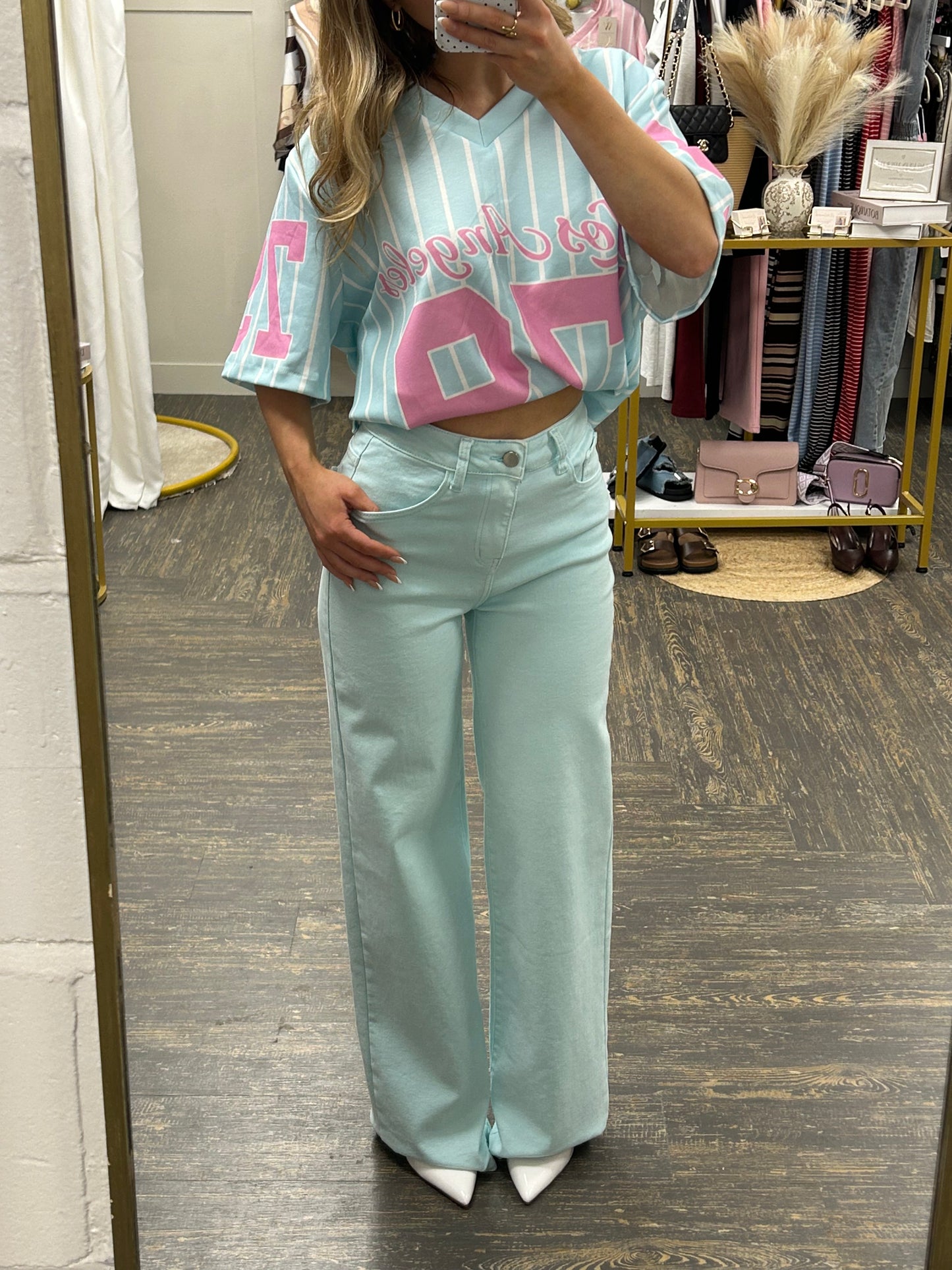 Blue Viral Stretchy Jeans
