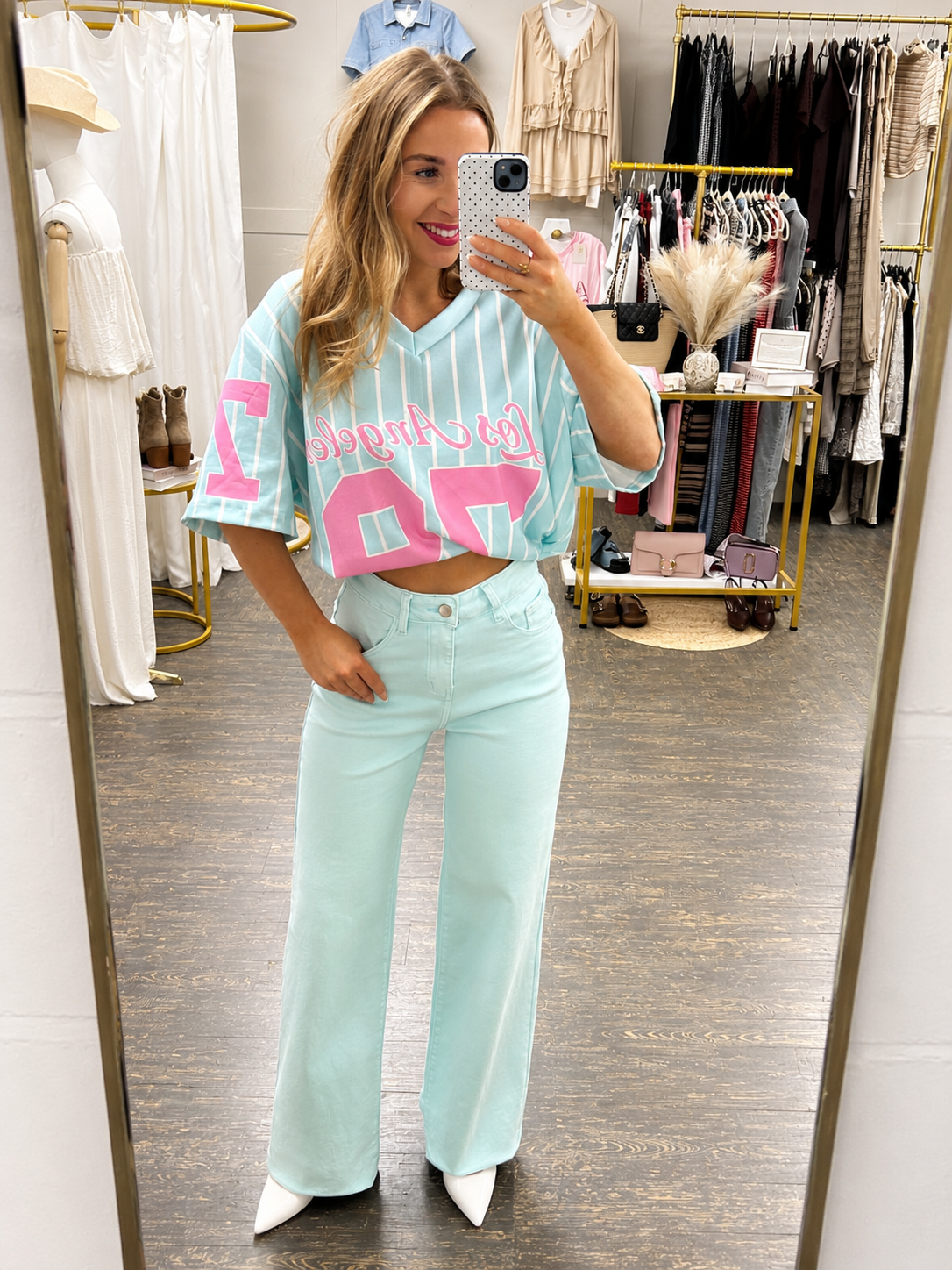 Blue Viral Stretchy Jeans
