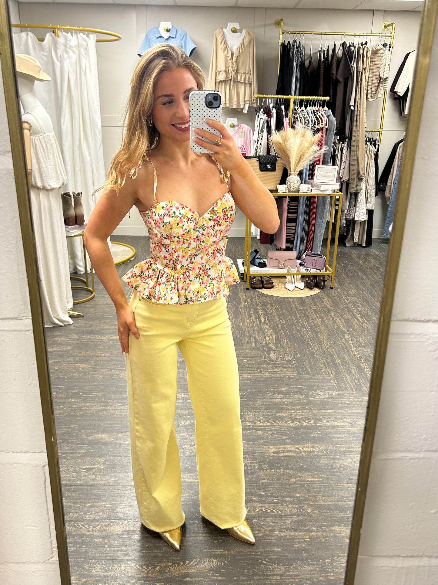 Lemon Viral Stretchy Jeans