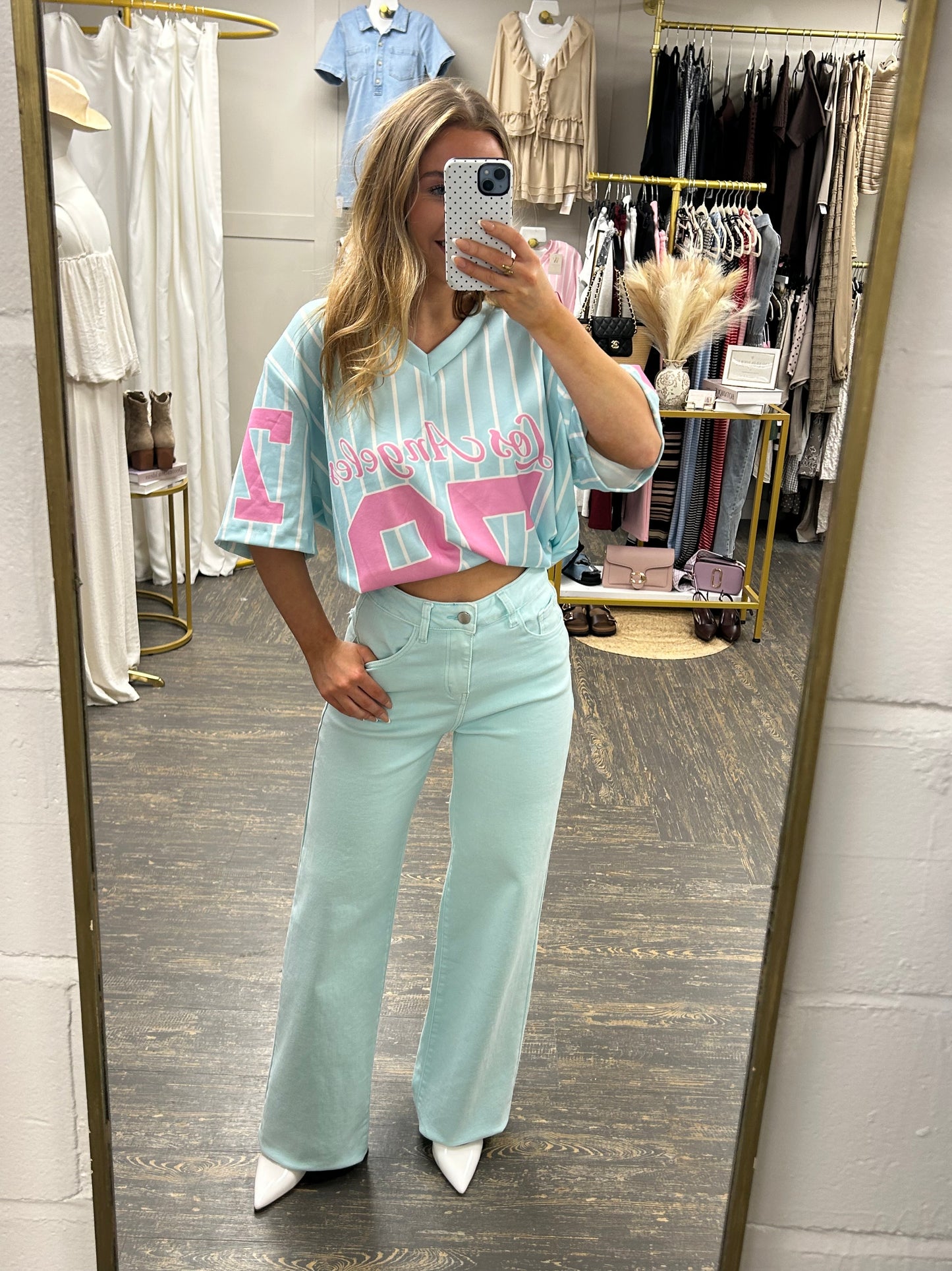 Blue Viral Stretchy Jeans