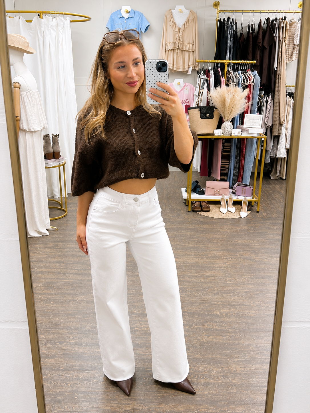 White Viral Stretchy Jeans
