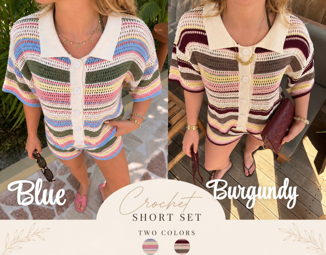 NEW Crochet multicolour sets