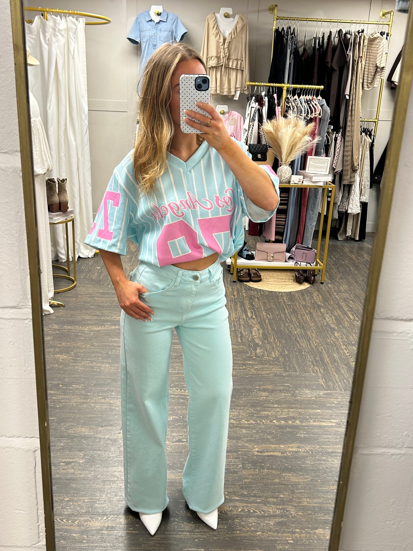 Blue Viral Stretchy Jeans