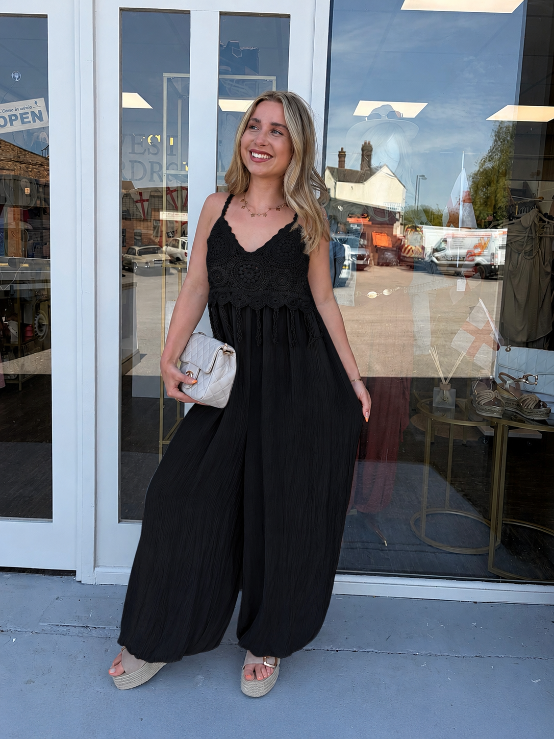 CARLA - Crochet Jumpsuit - UK 6-18
