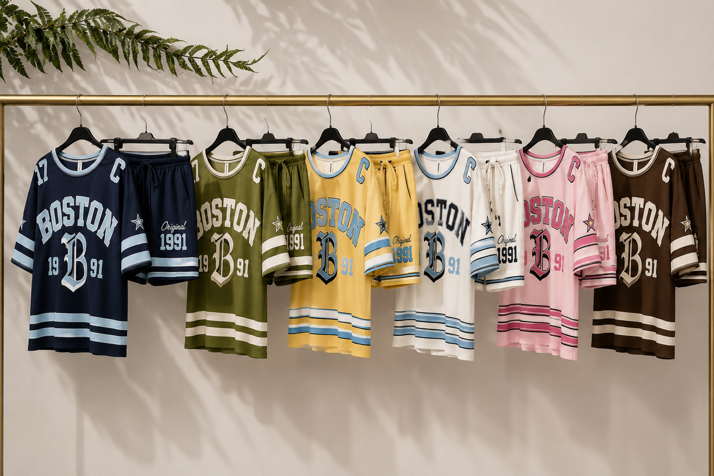 BOSTON SHORT AND TSHIRT SET😍