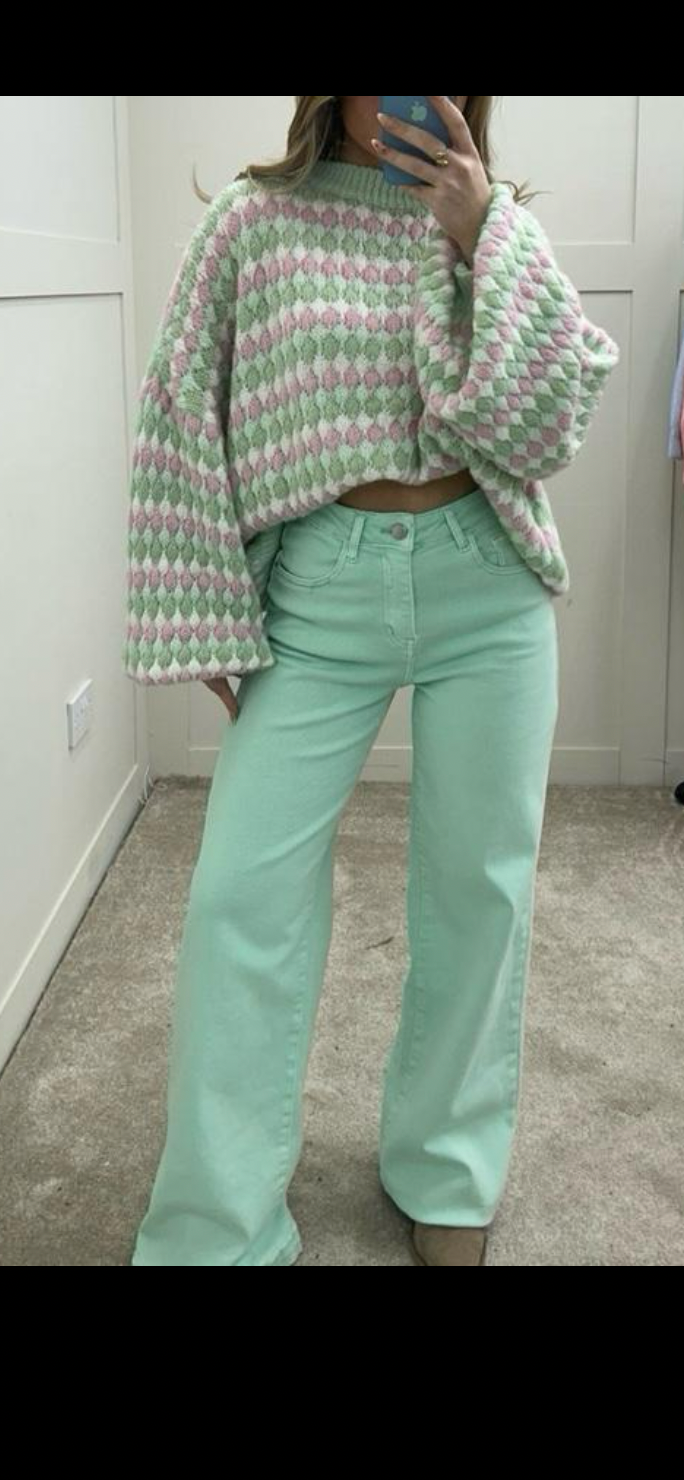 Mint Viral Stretchy Jeans
