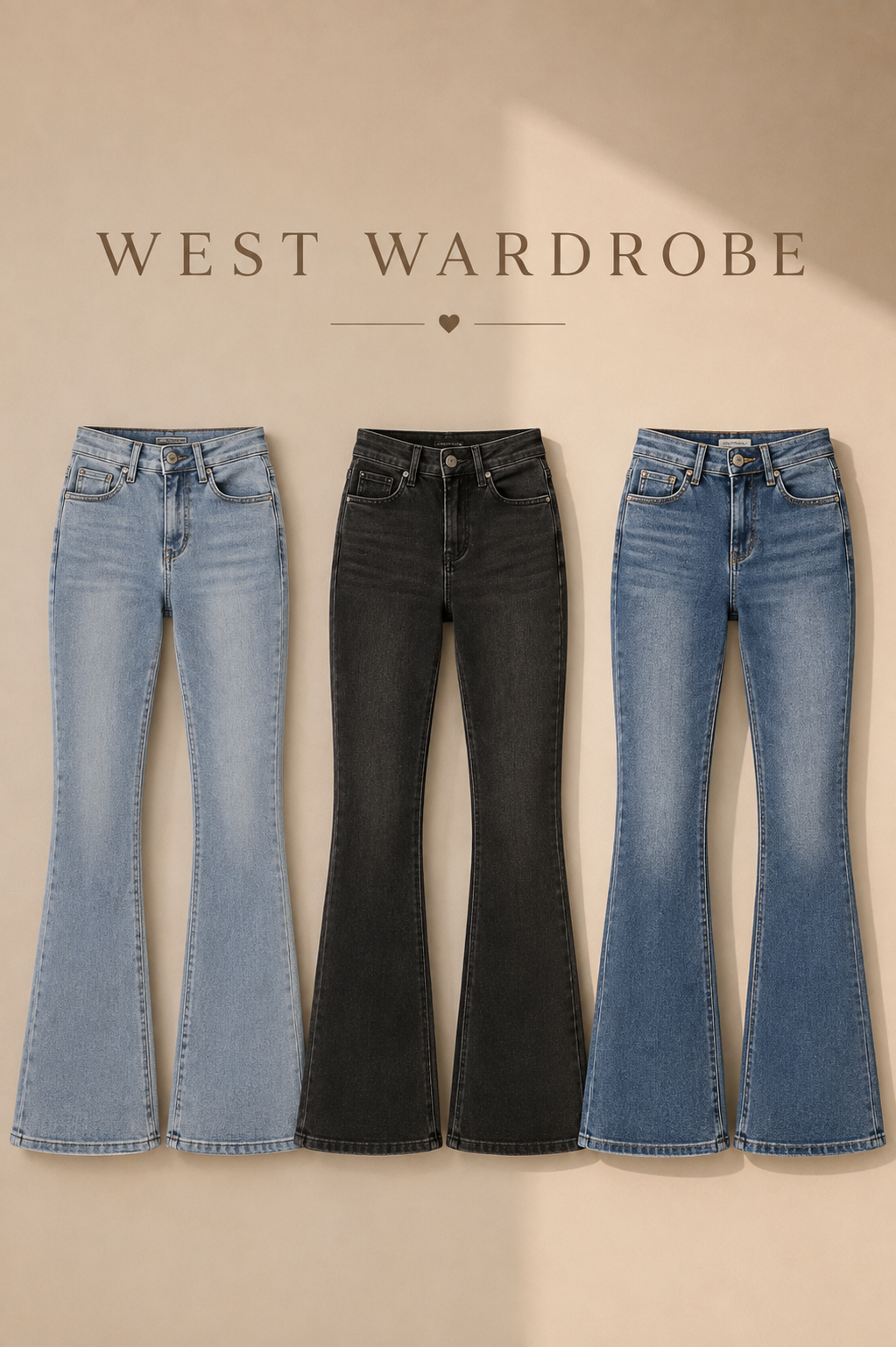 PRE ORDER Stretchy Flare Push up high waisted Jeans