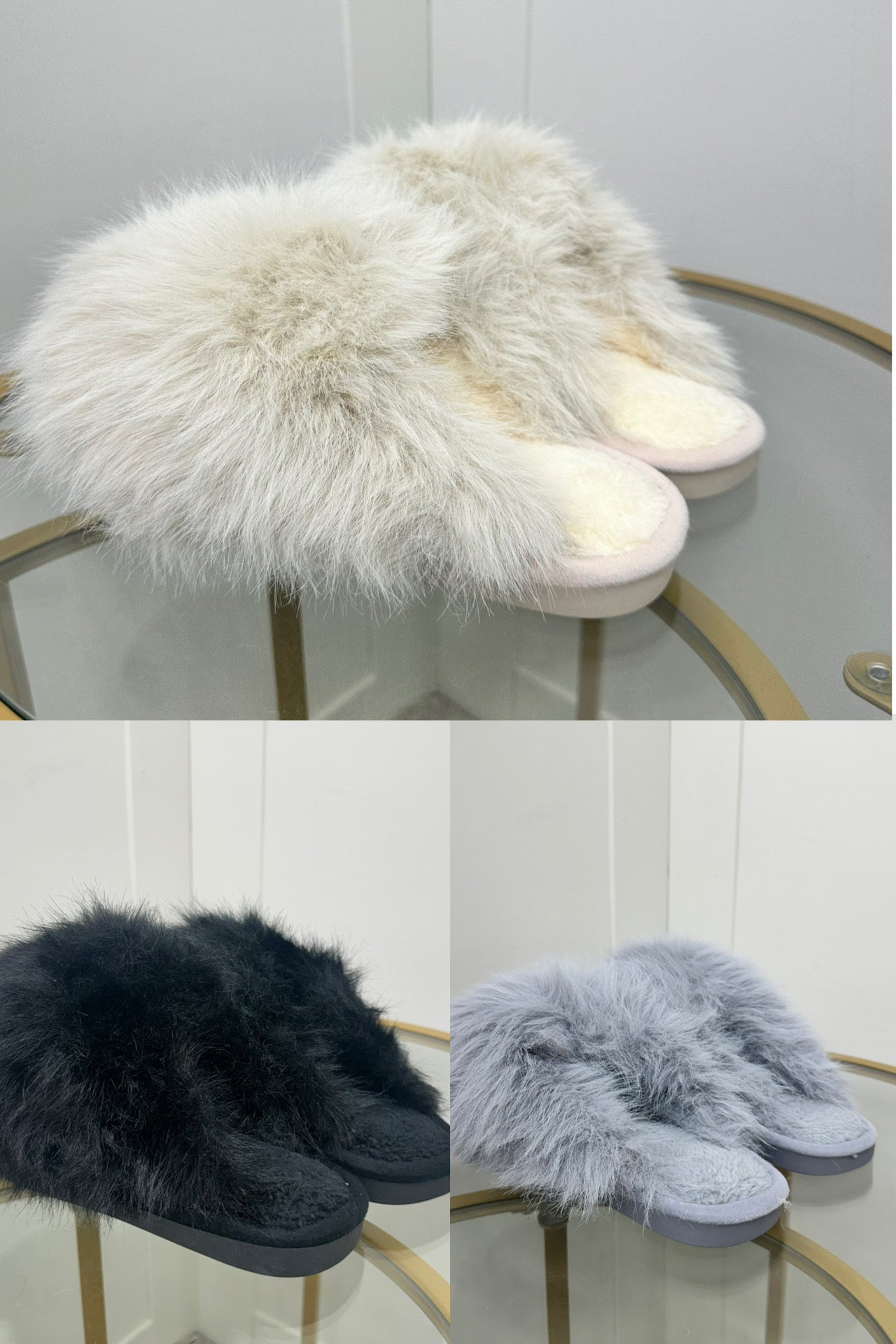 Luxe Faux Fur Platform Slippers